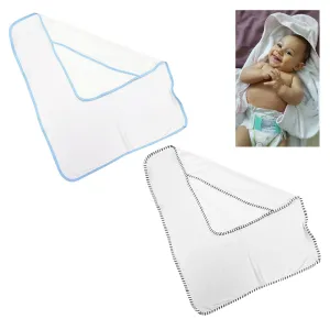 2 Pack Extra Soft Hooded Baby Blanket Towel Bath Washcloth Infant Toddler Set
