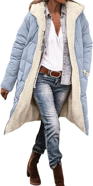 2024 Fleece Windbreaker Jackets Padded Jacket Winter Coat Womens Color Block Puffer Jacket Padded Coat Fluffy Fashion