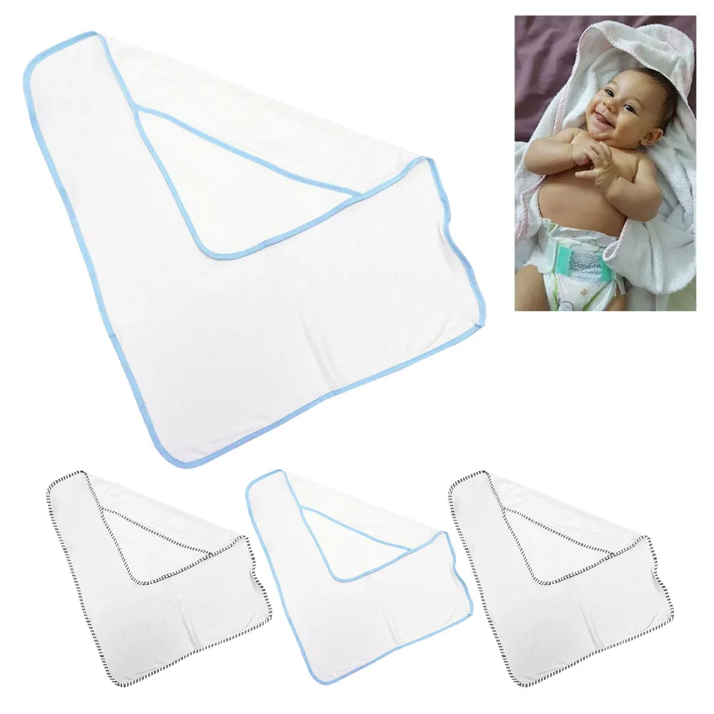 4 Pc Hooded Baby Towel Bath Blanket Infant Wrap Bathrobe Animal Butterfly Whale