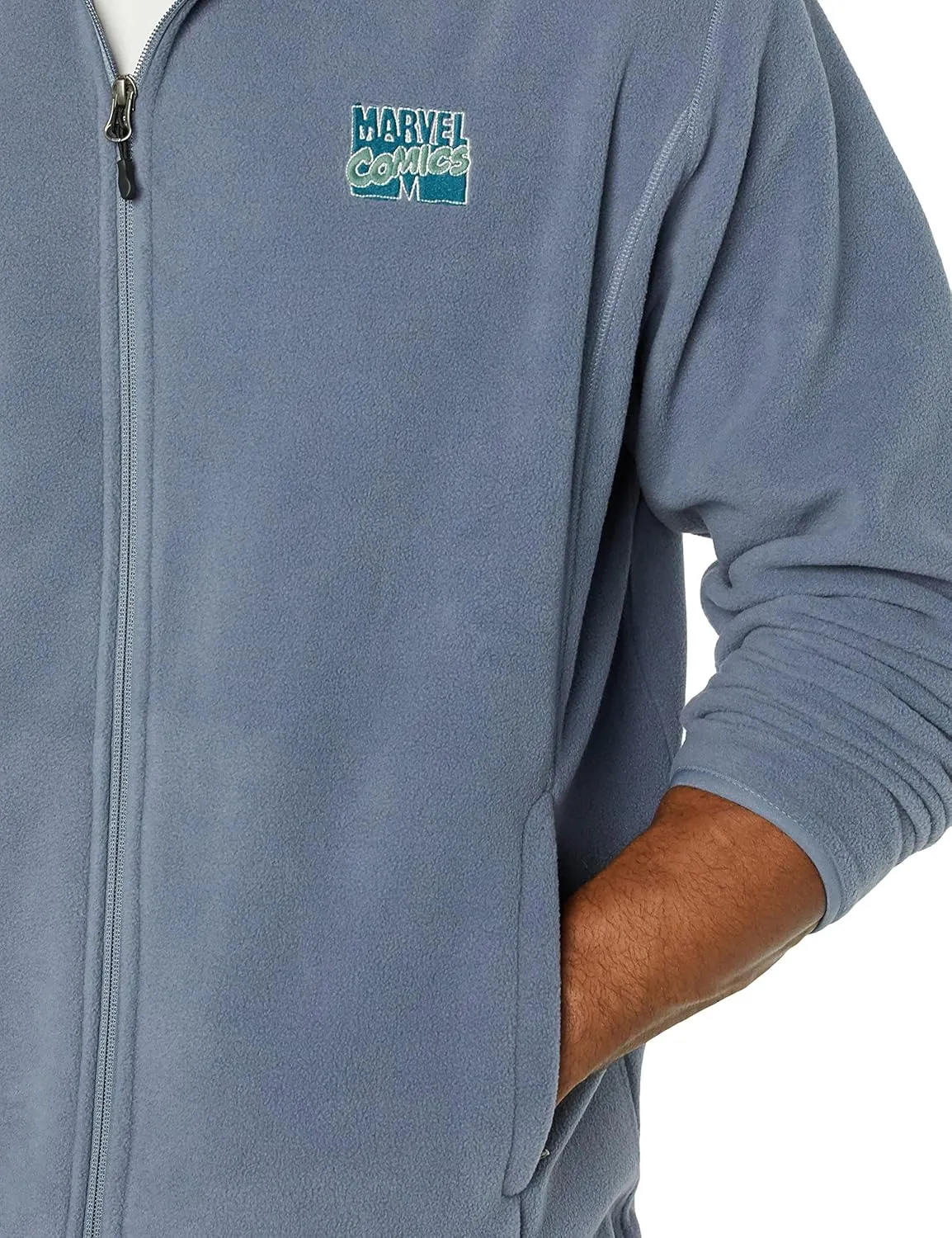 Amazon Essentials Disney | Marvel | Star Wars Men's Polar Fleece Full-Zip Mock Jackets