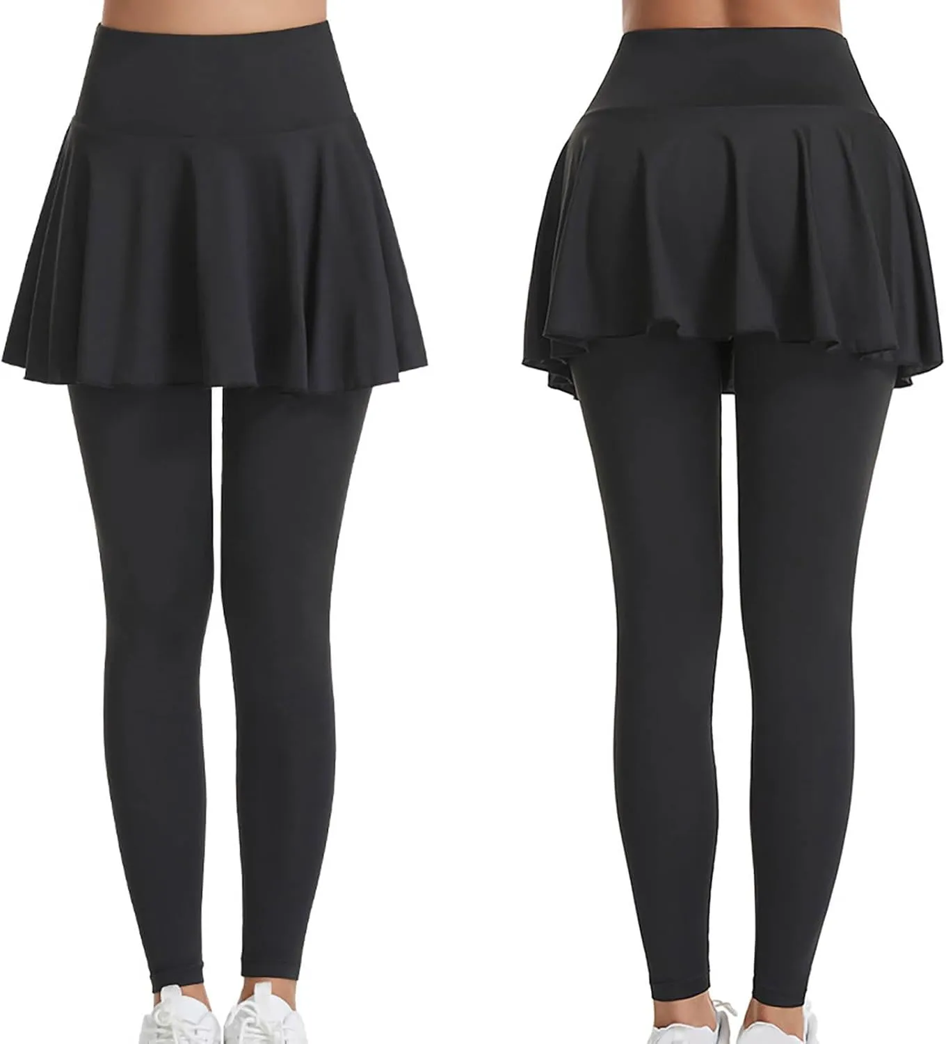 Athletic Skirt with Leggings Fashion Active Skort Ruffle Pleated Golf Skapri with Skirt Tennies Skirts