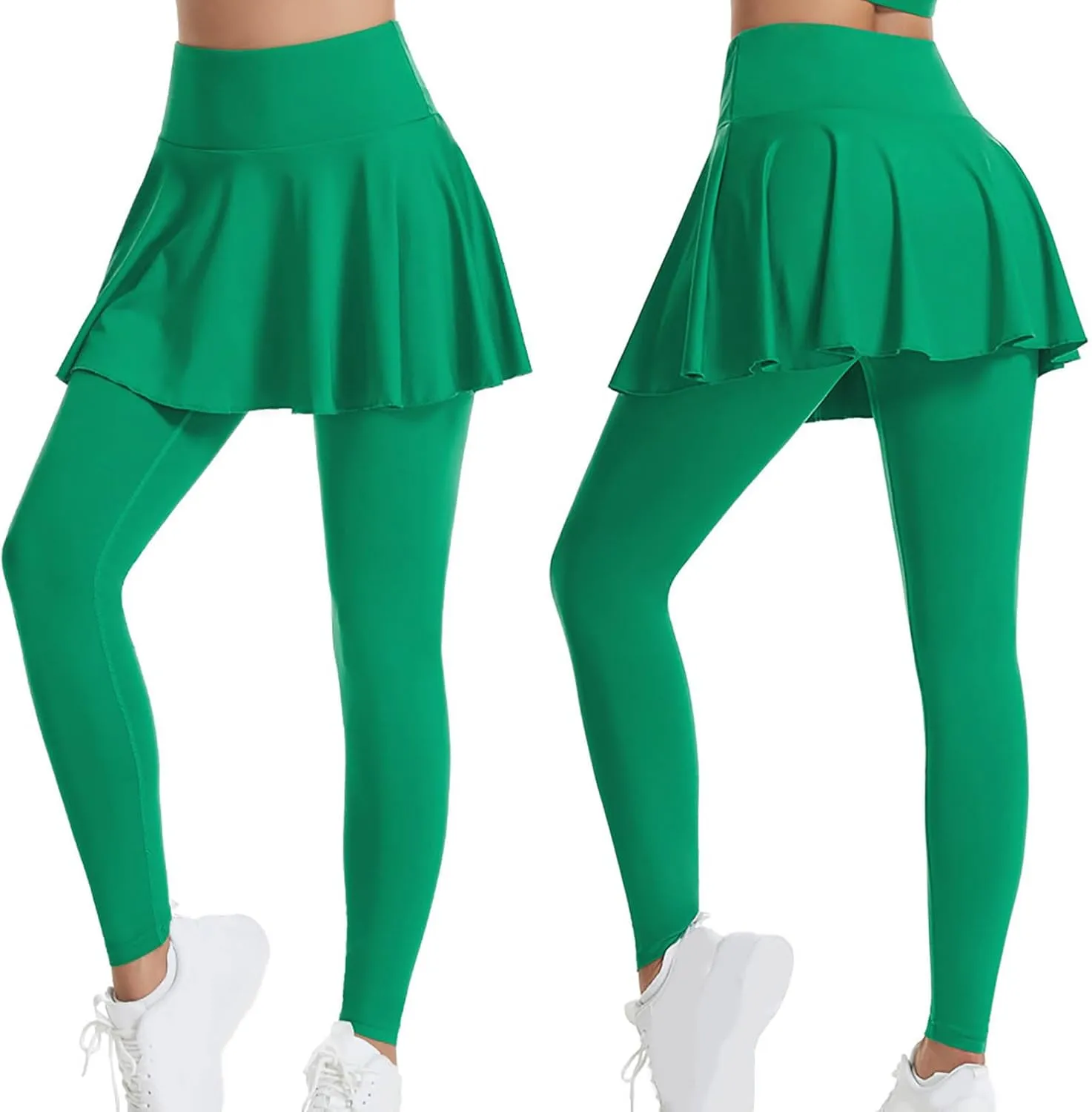 Athletic Skirt with Leggings Fashion Active Skort Ruffle Pleated Golf Skapri with Skirt Tennies Skirts