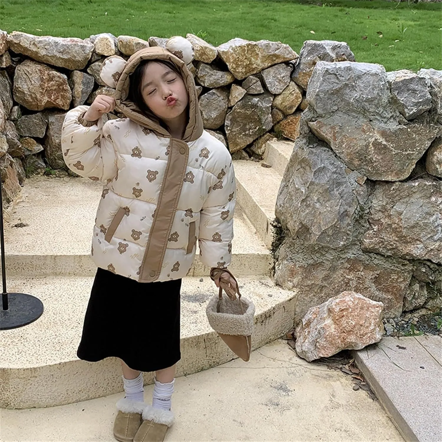 Baby Boys Girls Winter Jacket Warm Puffer Padded Coat Cotton Hooded Outwear Boy Girl Kid