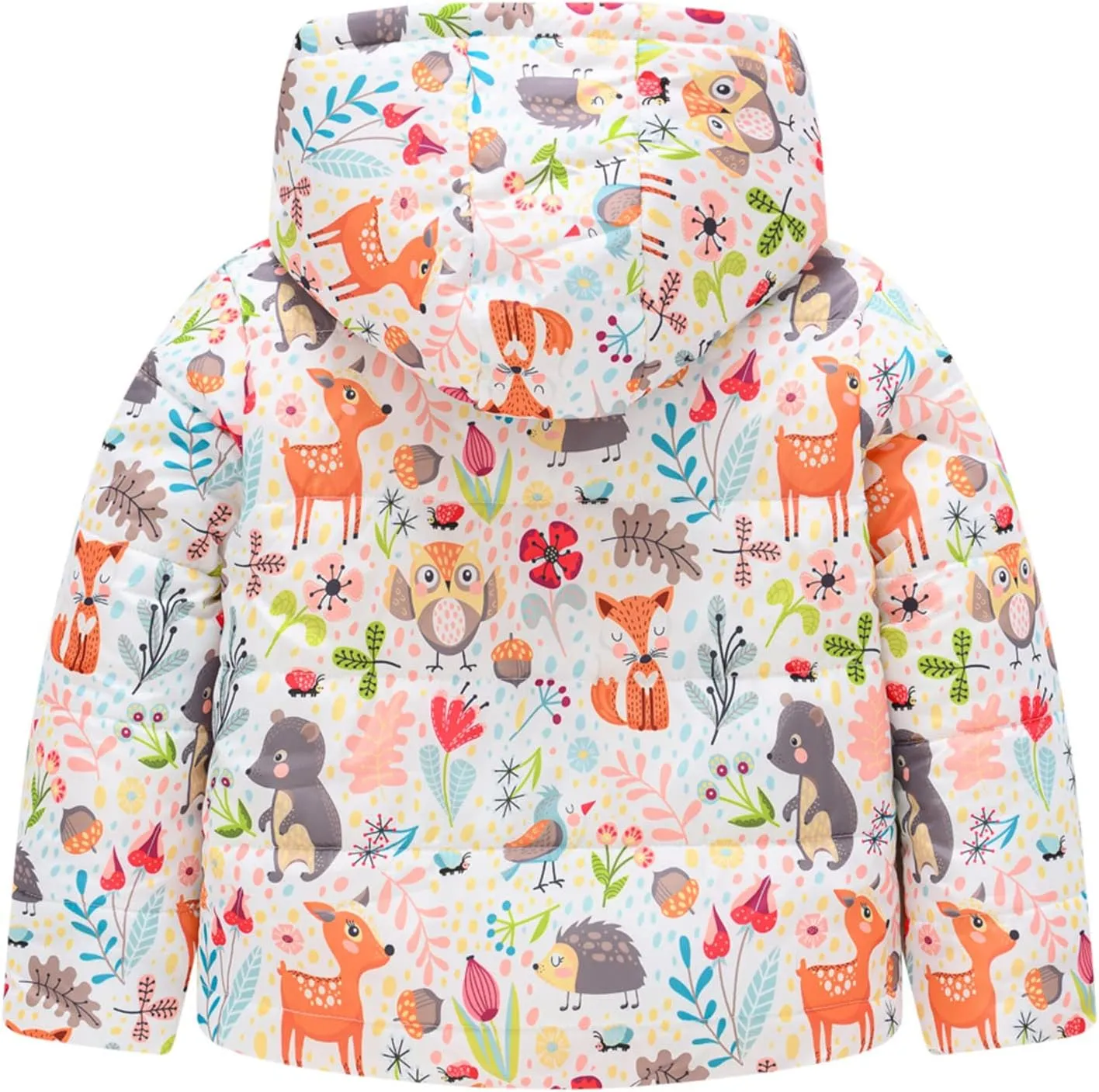 Baby Girls Boys Winter Coats Warm Puffer Padded Coat Cotton Hooded Infant Outerwear
