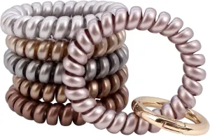 BIHRTC Wrist Key Chain Spring Flexible Spiral Wrist Coil Sauna Keychain