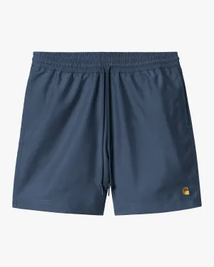 Carhartt WIP Chase Swim Trunks - Dusky Blue / Gold