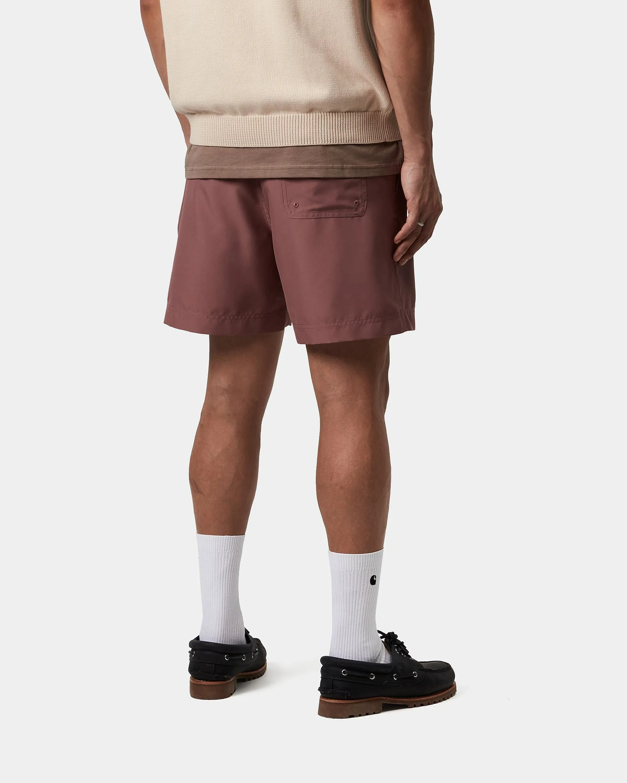 Carhartt WIP Chase Swim Trunks - Dusky Pink / Gold