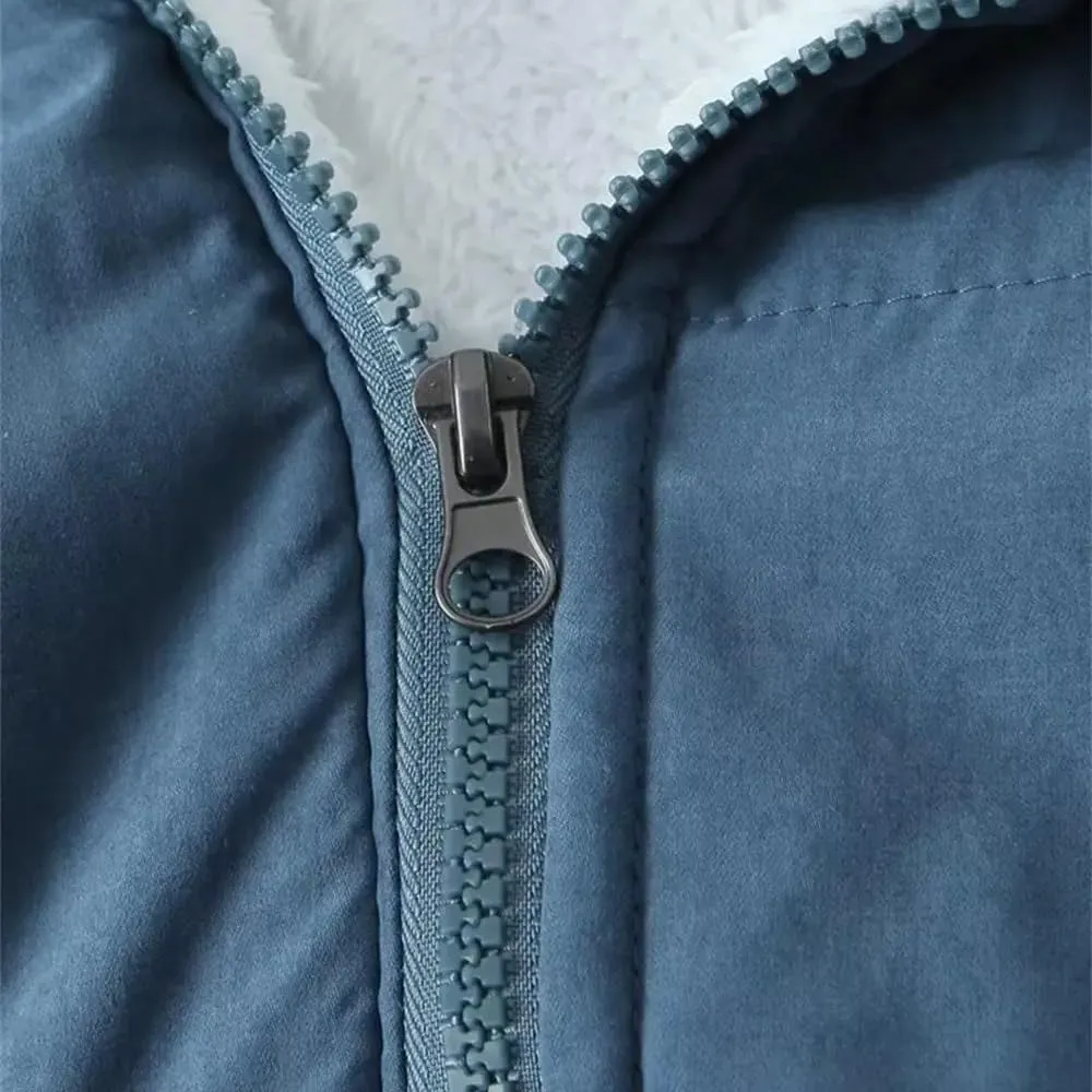 Casual Women Solid Hooded Cotton Jacket Thick Warm Padded Coat Loose Zipper Female Outwear(3X-Large)