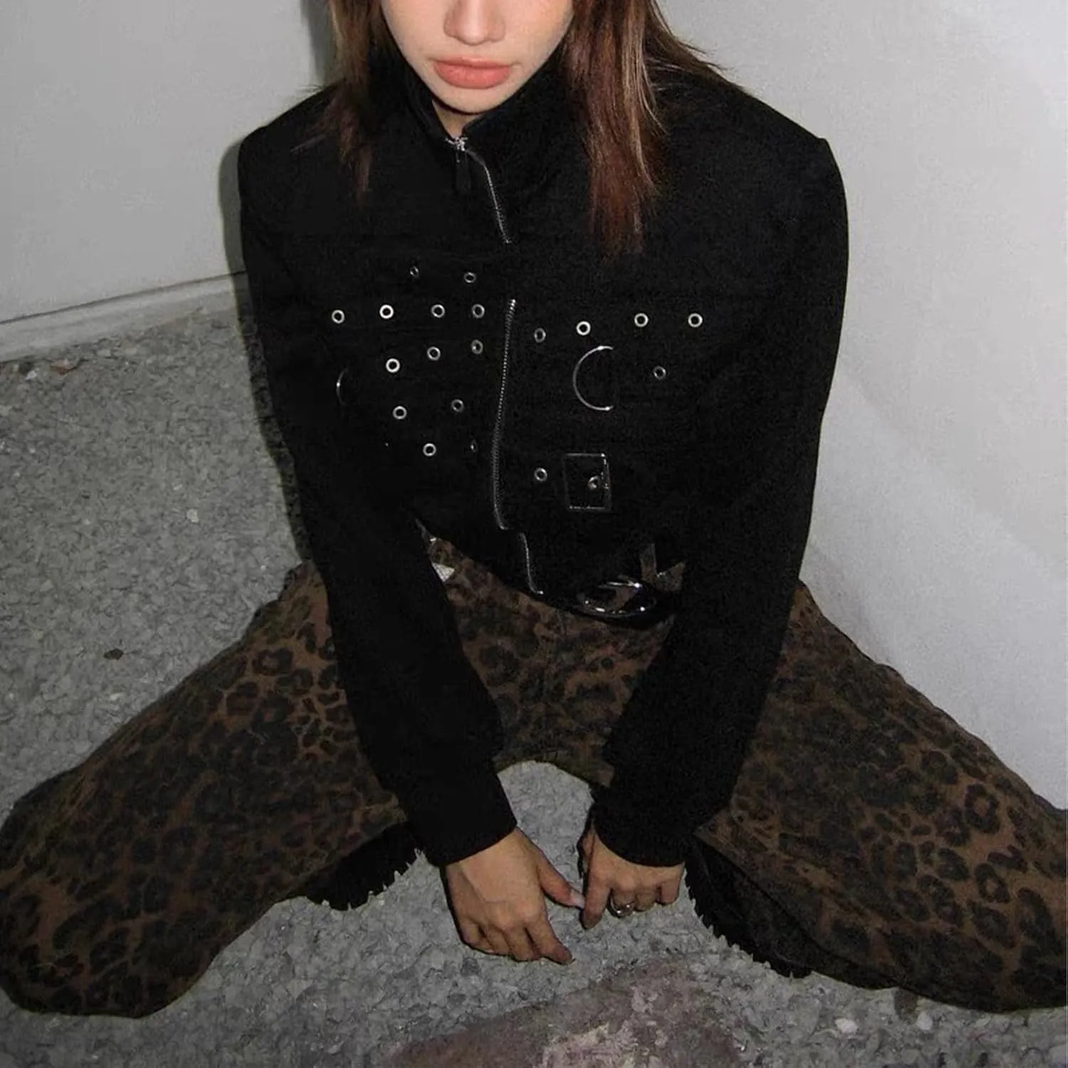 Cheetah Jeans Leopard Print Vintage Baggy Wide Leg High Waisted Oversized Cheetah Print