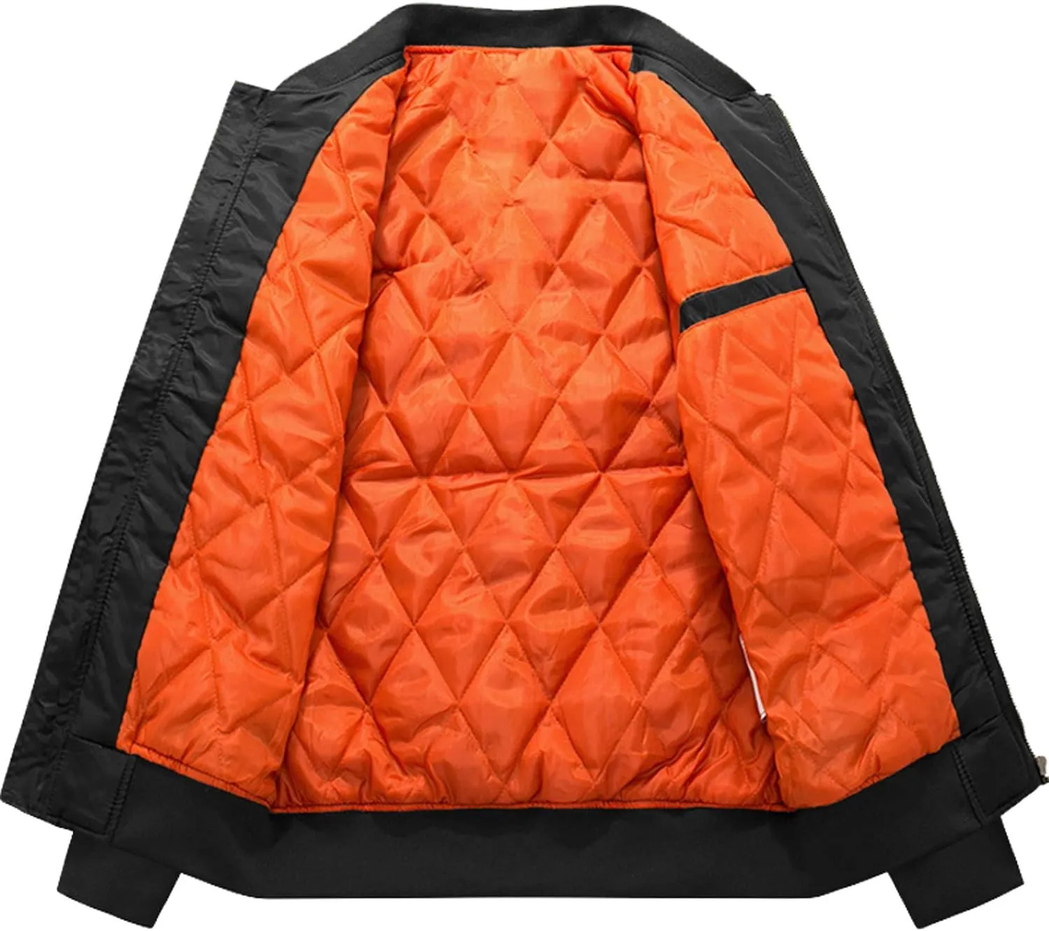 CRYSULLY Men's Jacket-Fall Winter Thicken Windbreakers Bomber Jackets Padded Coats