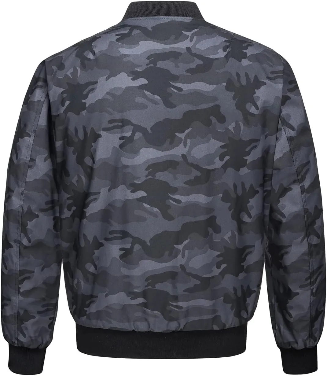 CRYSULLY Men's Jacket-Fall Winter Thicken Windbreakers Bomber Jackets Padded Coats