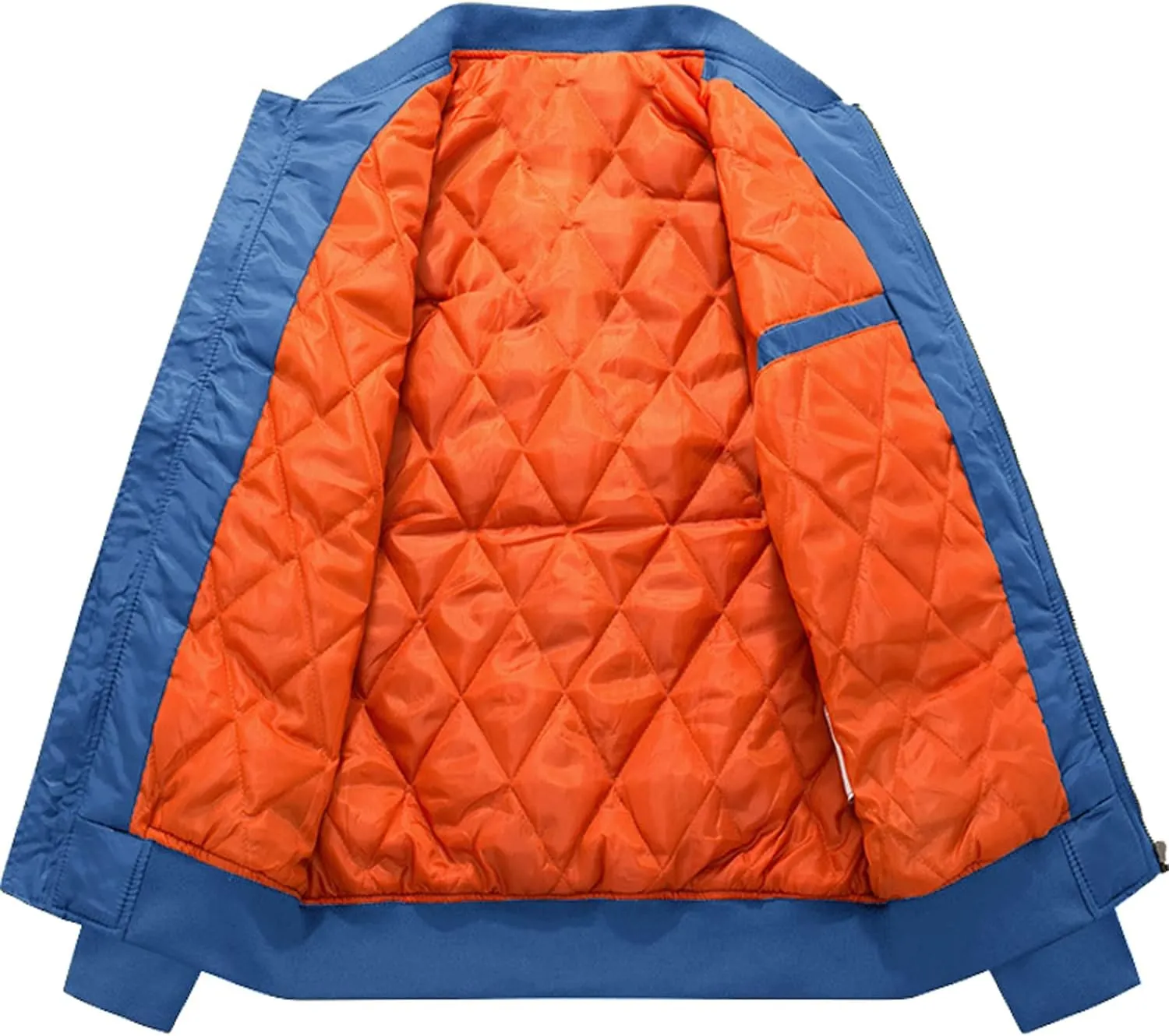 CRYSULLY Men's Jacket-Fall Winter Thicken Windbreakers Bomber Jackets Padded Coats
