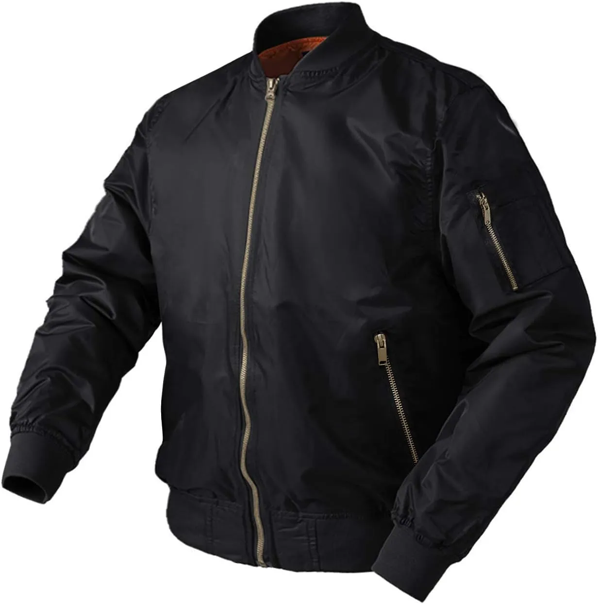 CRYSULLY Men's Jacket-Fall Winter Thicken Windbreakers Bomber Jackets Padded Coats