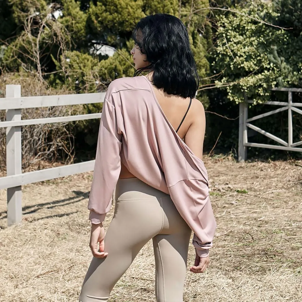 Deviwear Pilates Bolero Cardigan Open Front Active Long Sleeve Yoga Workout Cropped Top DEVI-O0016