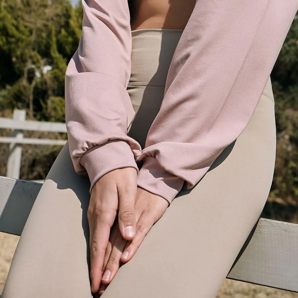 Deviwear Pilates Bolero Cardigan Open Front Active Long Sleeve Yoga Workout Cropped Top DEVI-O0016