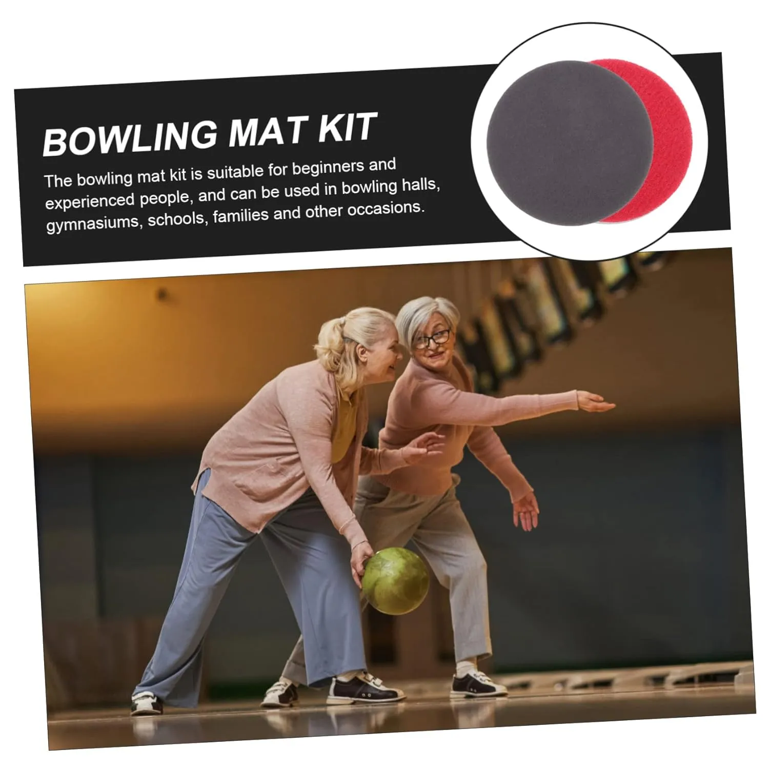 DOITOOL 5sets Bowling Ball Polishing Sheets Multipurpose Pad for Flexible Cleaning Accessory 8pcs*5
