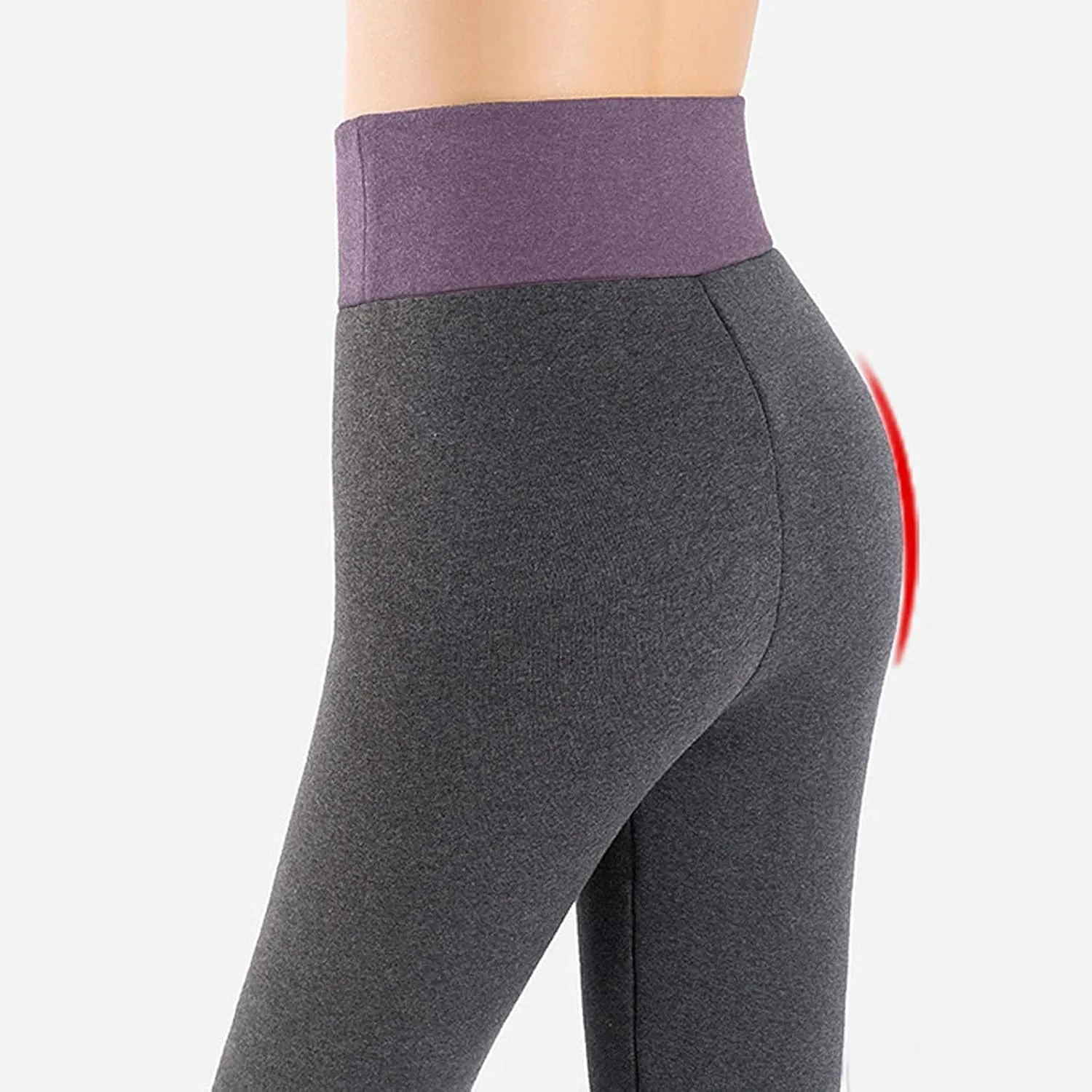 Fleece Lined Leggings Women Warm Thermal Legging Winter Pants Cold Weather Thick Velvet Tights Comfy Sherpa Snow Pants