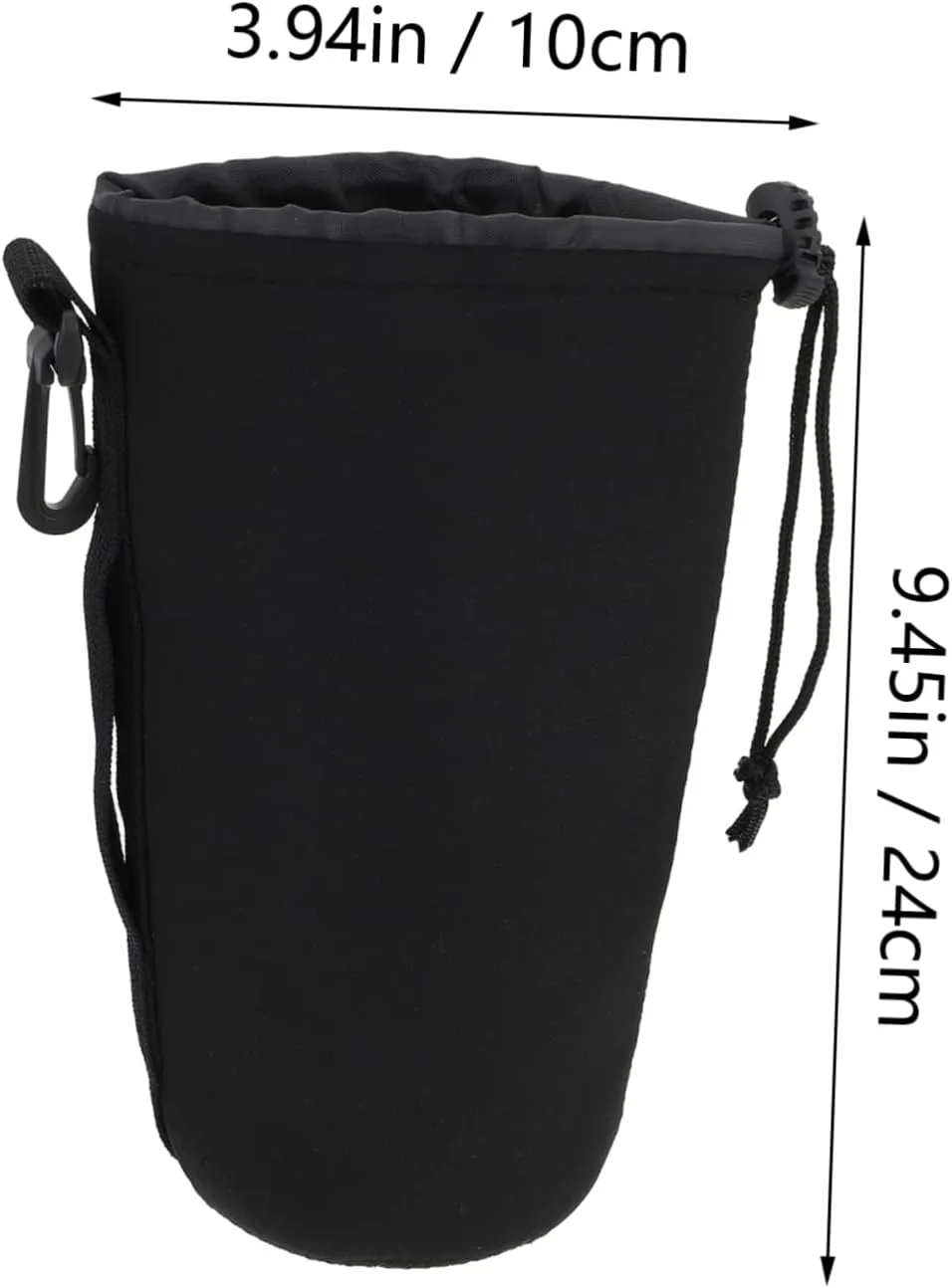 Flexible Insulation Pouch for Dslr Camera Lens Protective Neoprene Case Large Pouch Bag Carabiner