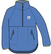 Folksy Recycled Sherpa Fleece - Azure Blue