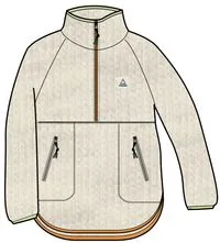 Folksy Recycled Sherpa Fleece - Oat