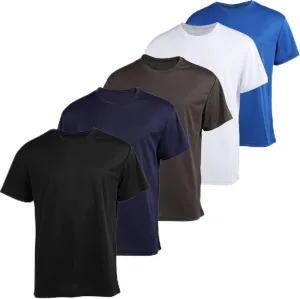 Gary Com 5 Pack Men's Short Sleeve Tees Quick Dry UV Protection Tops Workout Gym&Cycling Athletic T-Shirt for Man