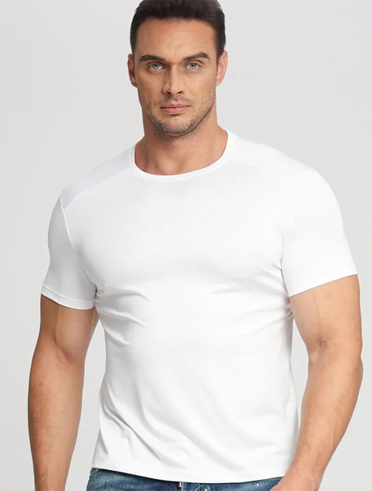 Gary Com 5 Pack Men's Short Sleeve Tees Quick Dry UV Protection Tops Workout Gym&Cycling Athletic T-Shirt for Man