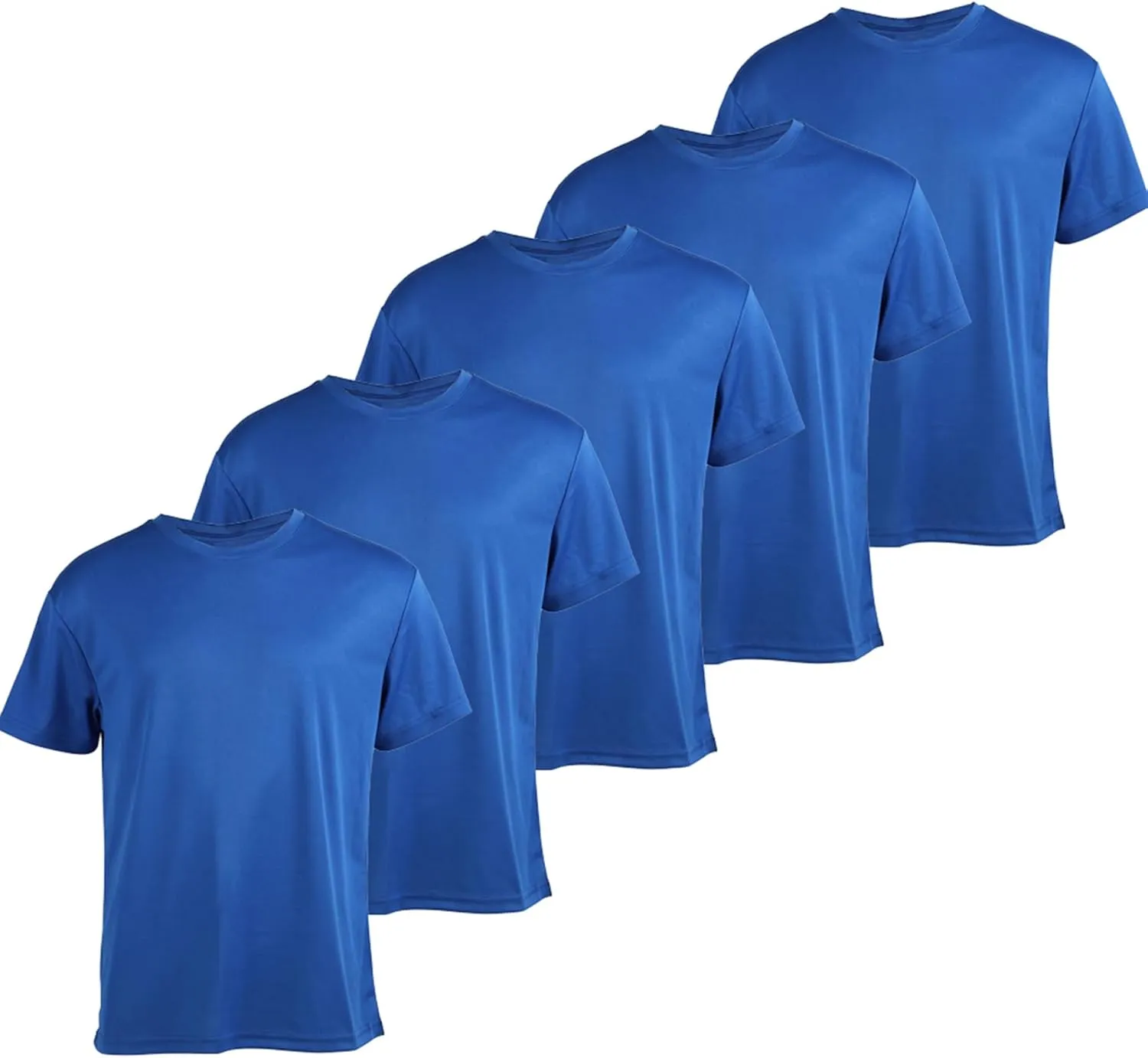 Gary Com 5 Pack Men's Short Sleeve Tees Quick Dry UV Protection Tops Workout Gym&Cycling Athletic T-Shirt for Man