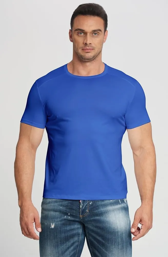 Gary Com 5 Pack Men's Short Sleeve Tees Quick Dry UV Protection Tops Workout Gym&Cycling Athletic T-Shirt for Man