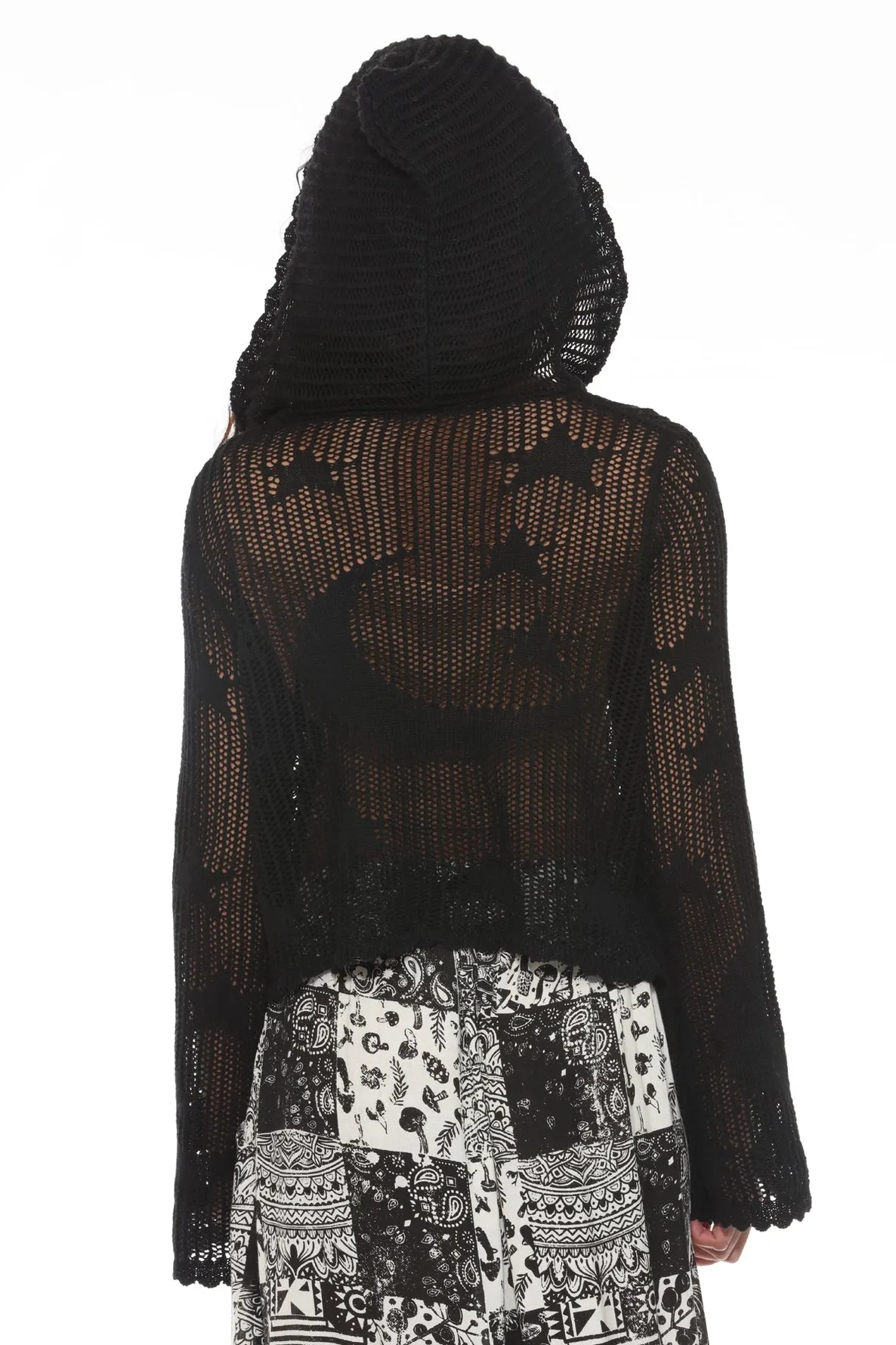 Jr Hoody - Crochet Celestial - Black