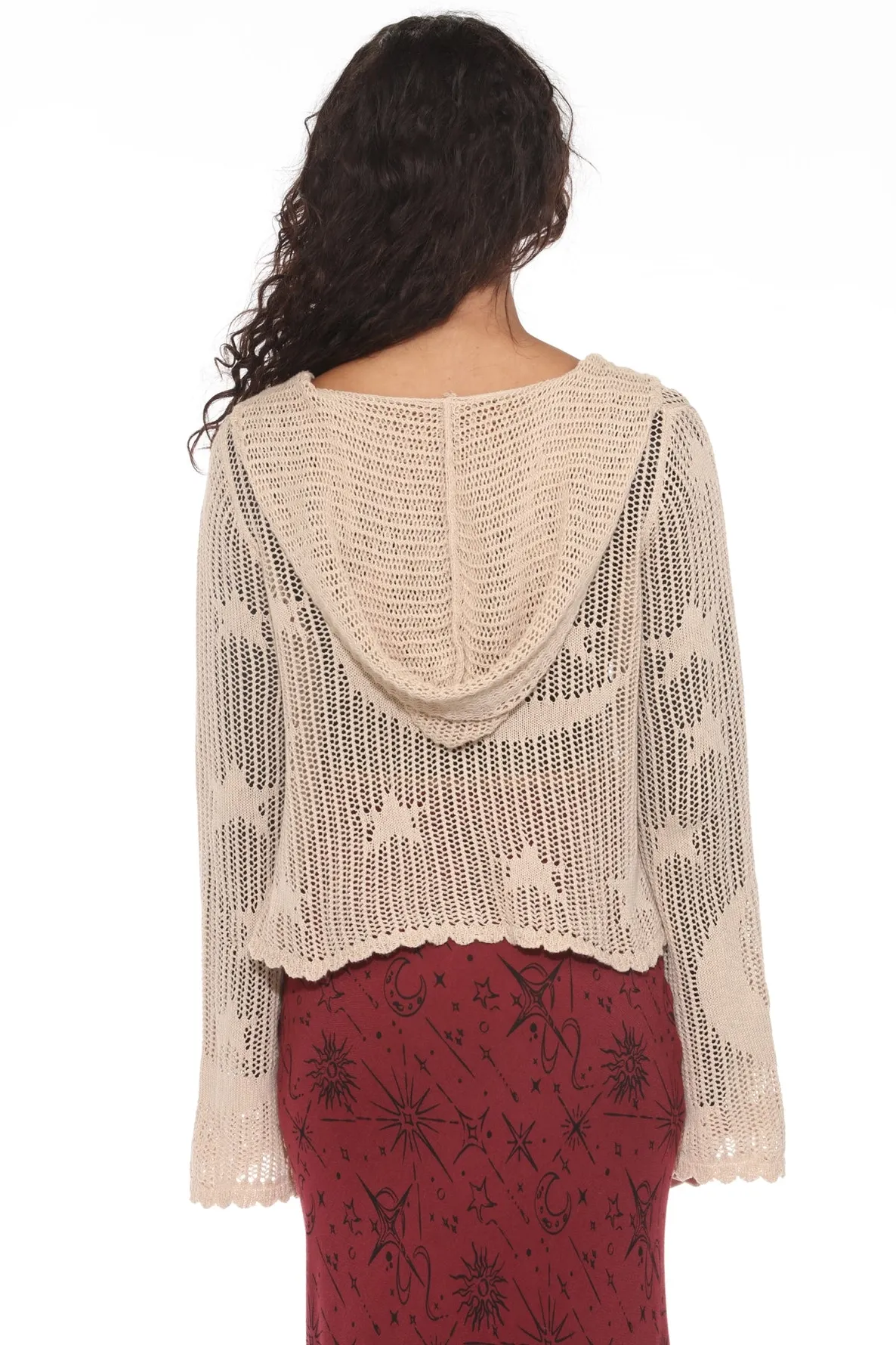 Jr Hoody - Crochet Celestial - Sand