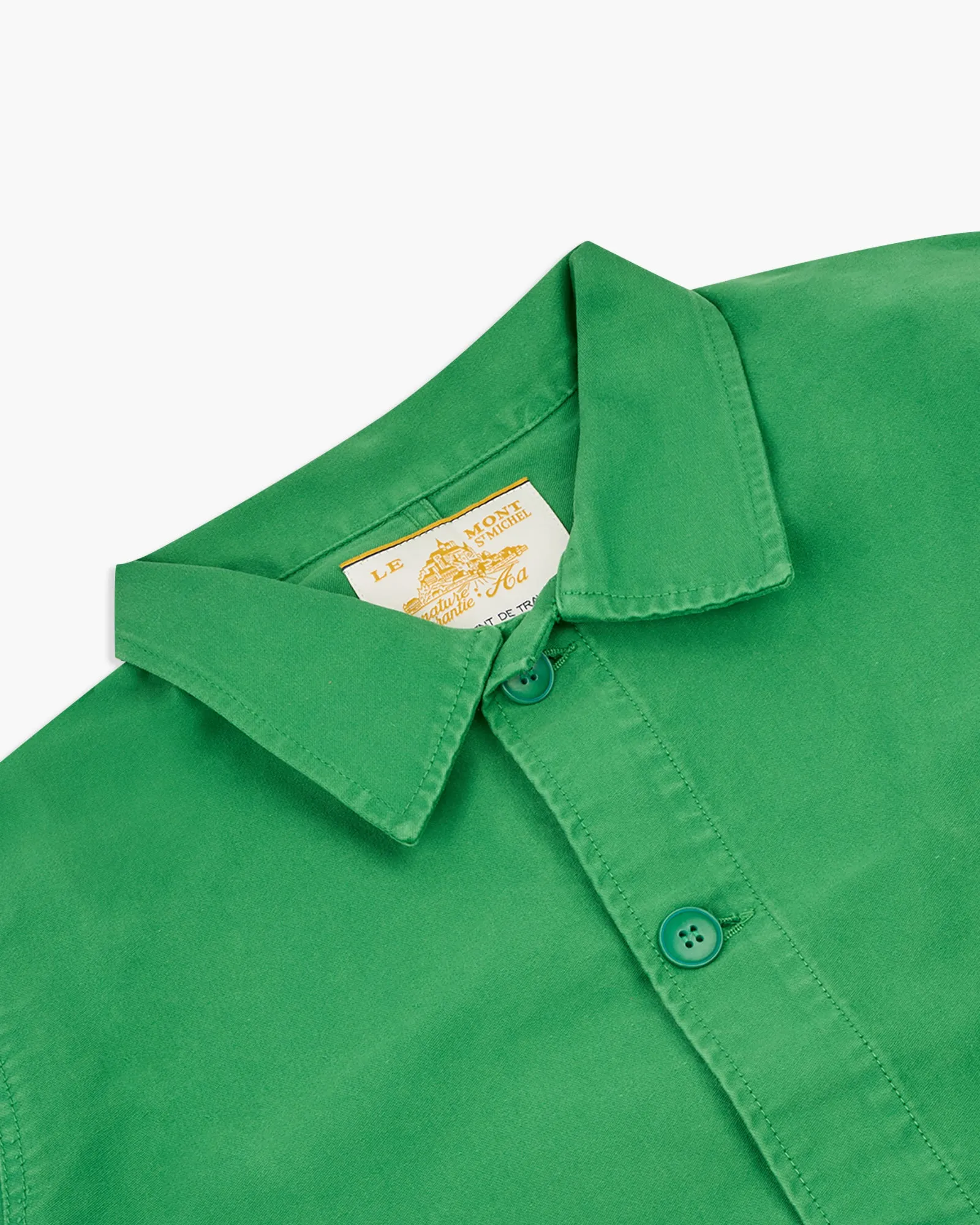 Le Mont St Michel Moleskin Authentic Work Jacket - Green