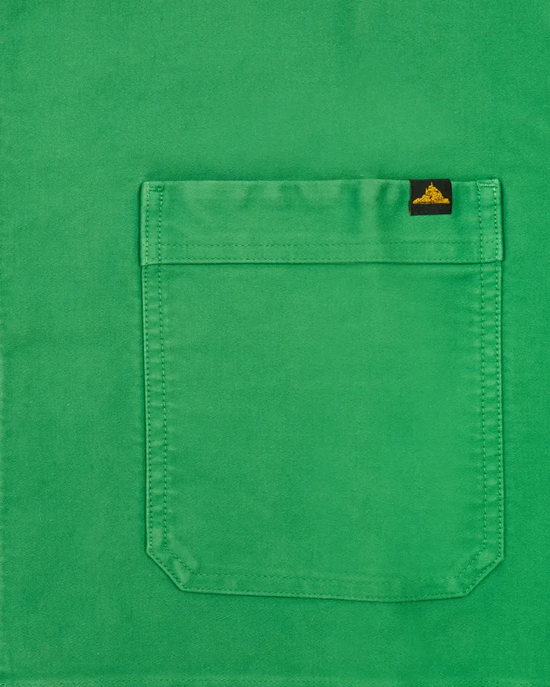 Le Mont St Michel Moleskin Authentic Work Jacket - Green