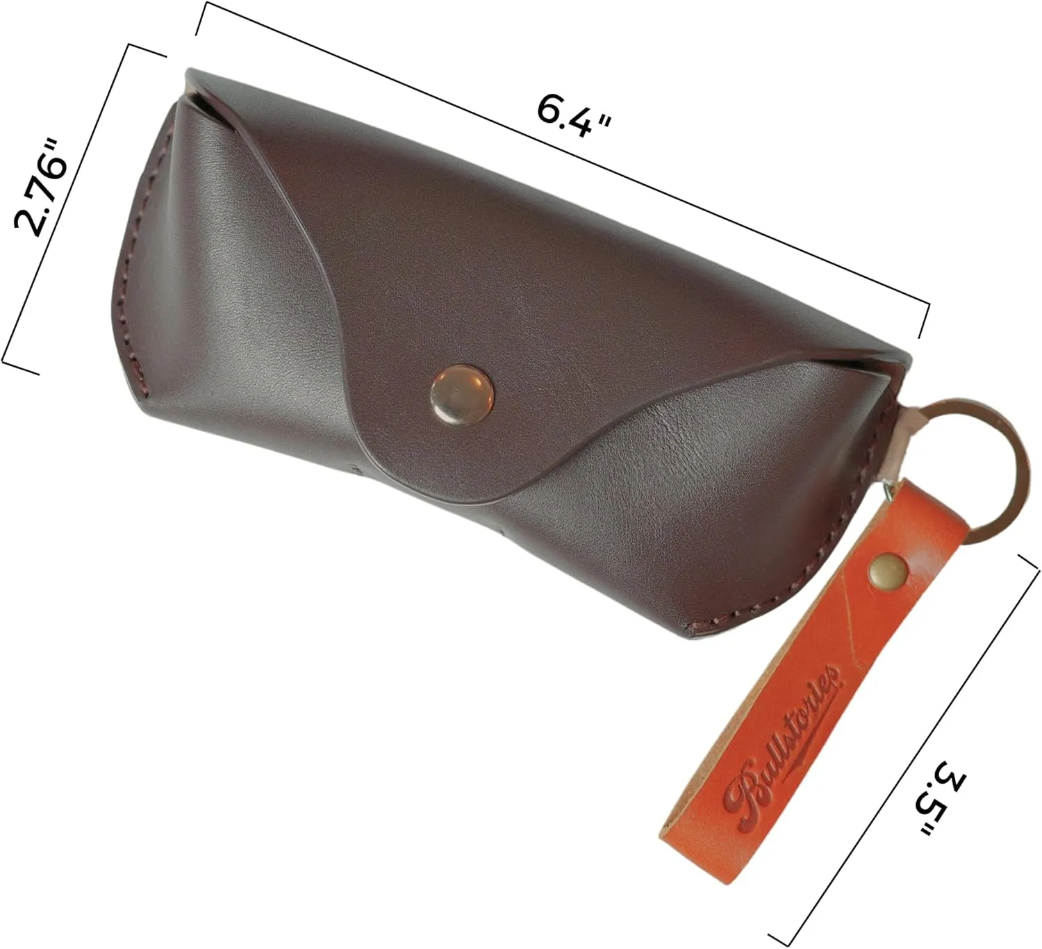 Leather Eyeglasses Case,Flexible Sunglasses Pouch Slim Case for Women Men Horizontal Eyeglass Case