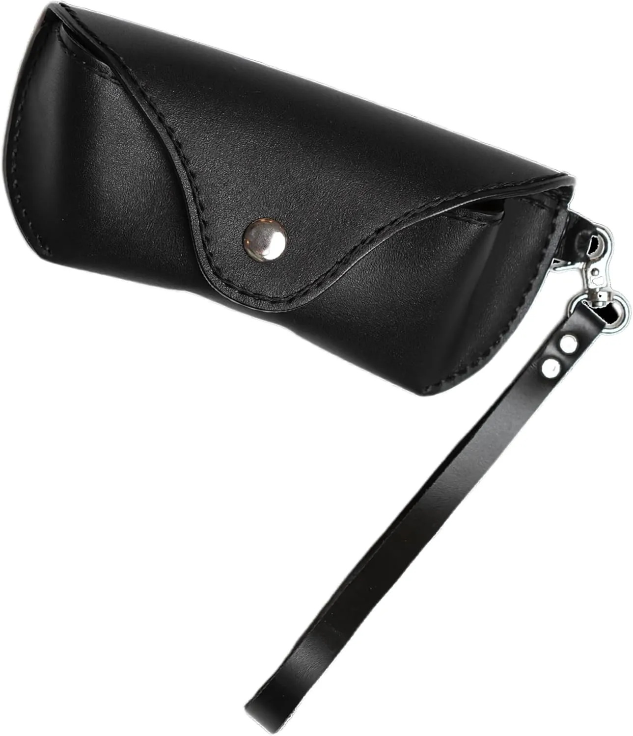 Leather Eyeglasses Case,Flexible Sunglasses Pouch Slim Case for Women Men Horizontal Eyeglass Case
