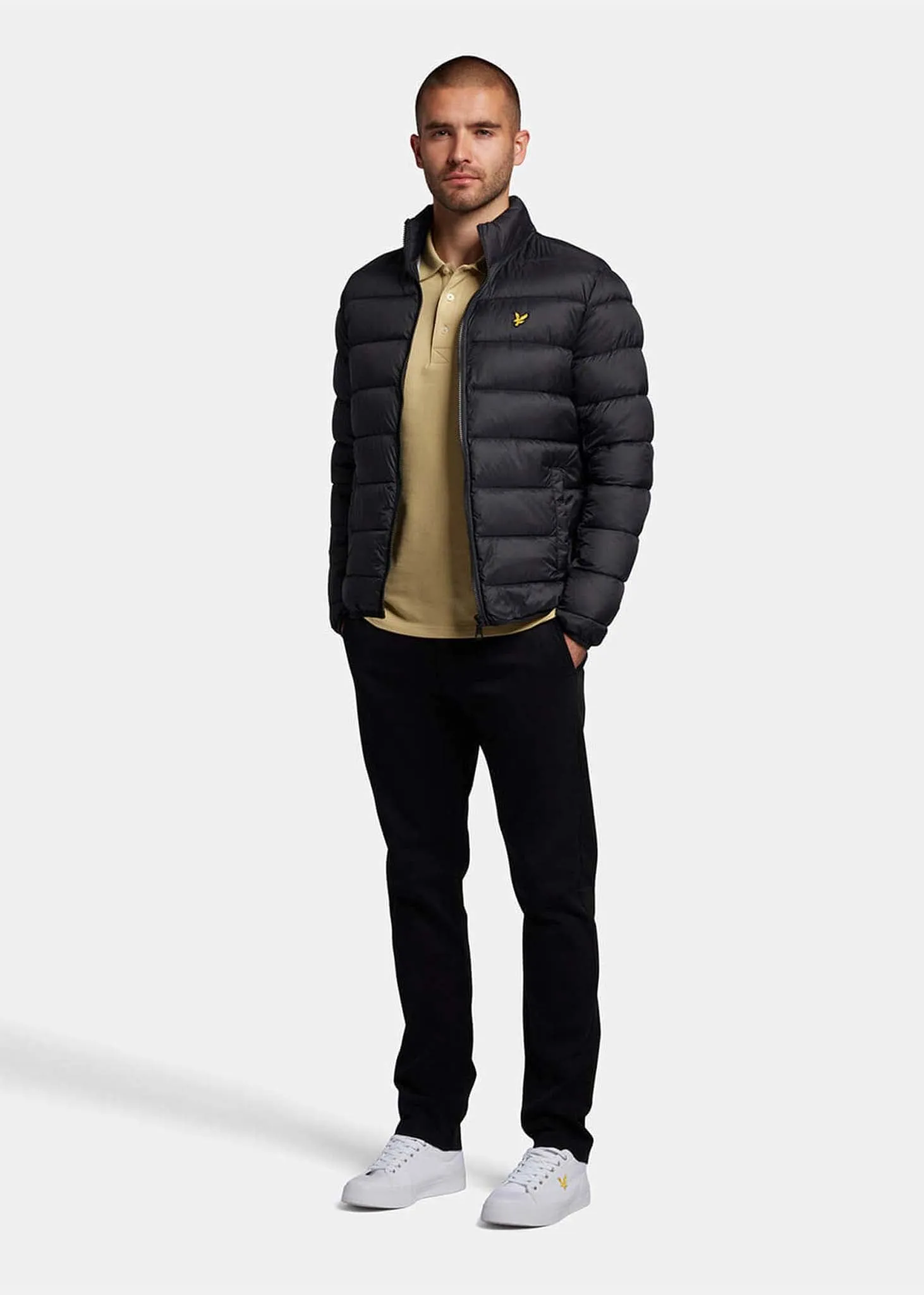 Lightweight padded jacket - jet black