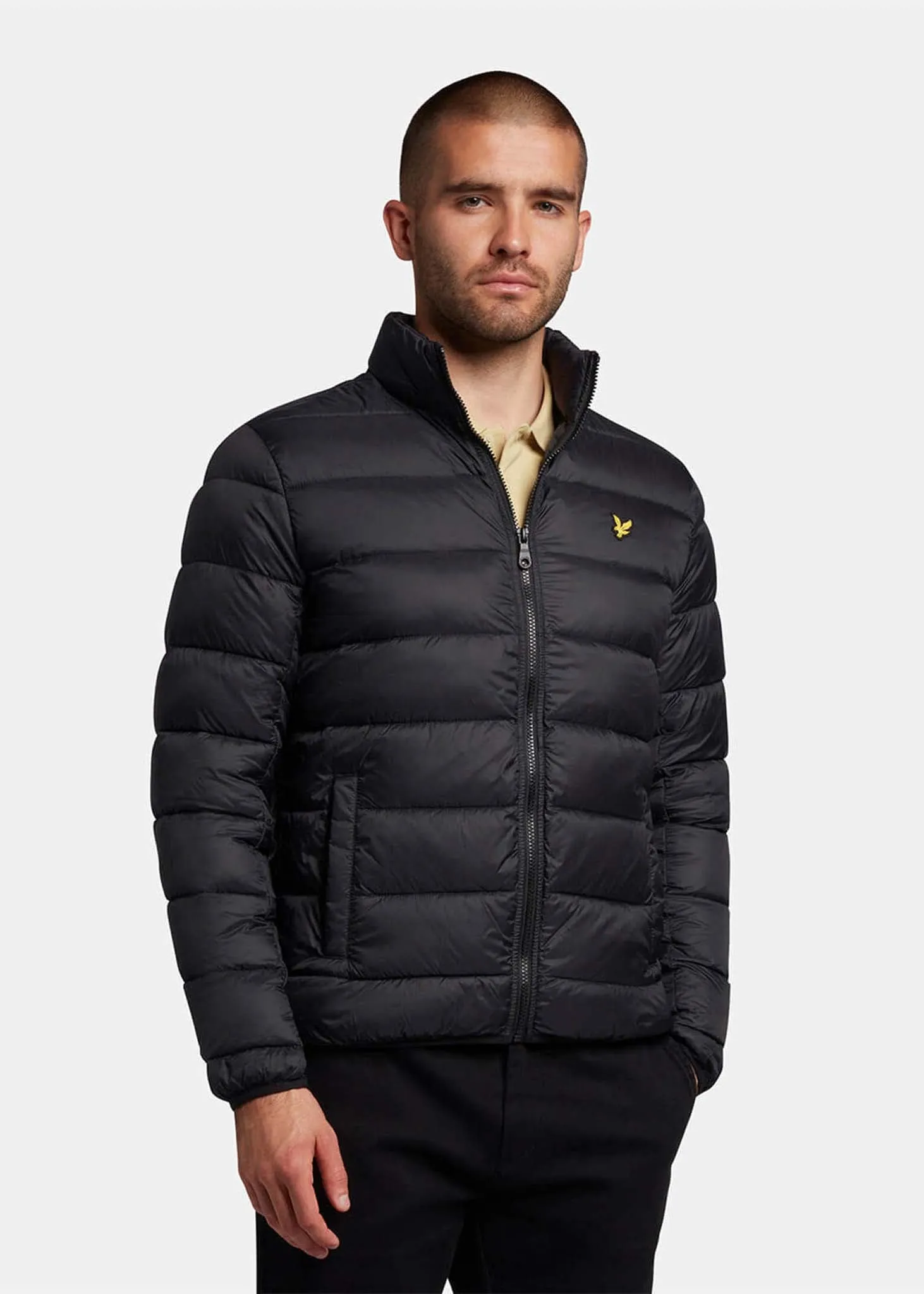 Lightweight padded jacket - jet black