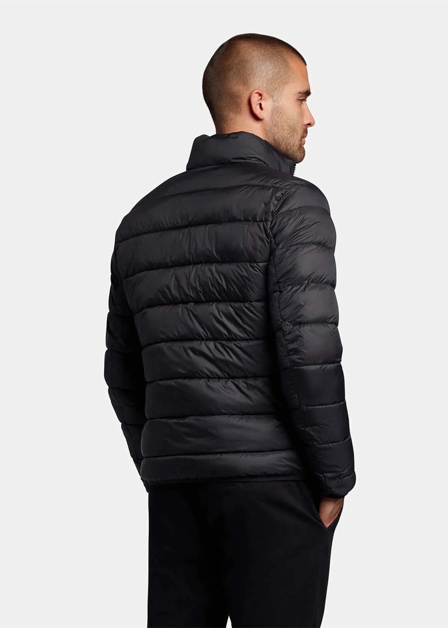 Lightweight padded jacket - jet black
