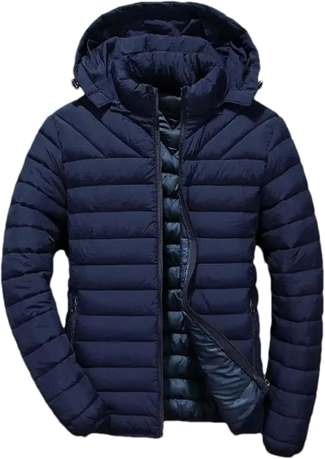 Men Cotton-Padded Casual Jackets Fashion Winter Outwear Jacket Parka Coats
