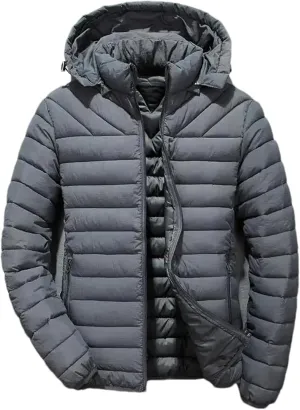 Men Cotton-Padded Casual Jackets Fashion Winter Outwear Jacket Parka Coats