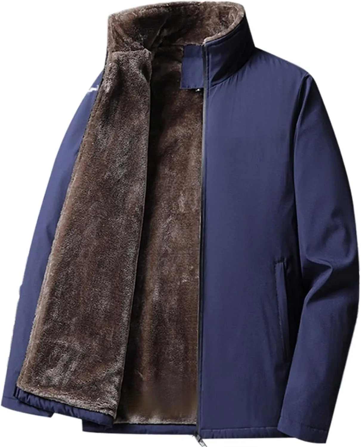 Mens down jacket Windbreaker Winter Jacket Men Coats Cotton Padded Thermal Long Work Coats Jacket Zipper Clothing Man