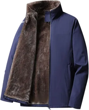 Mens down jacket Windbreaker Winter Jacket Men Coats Cotton Padded Thermal Long Work Coats Jacket Zipper Clothing Man