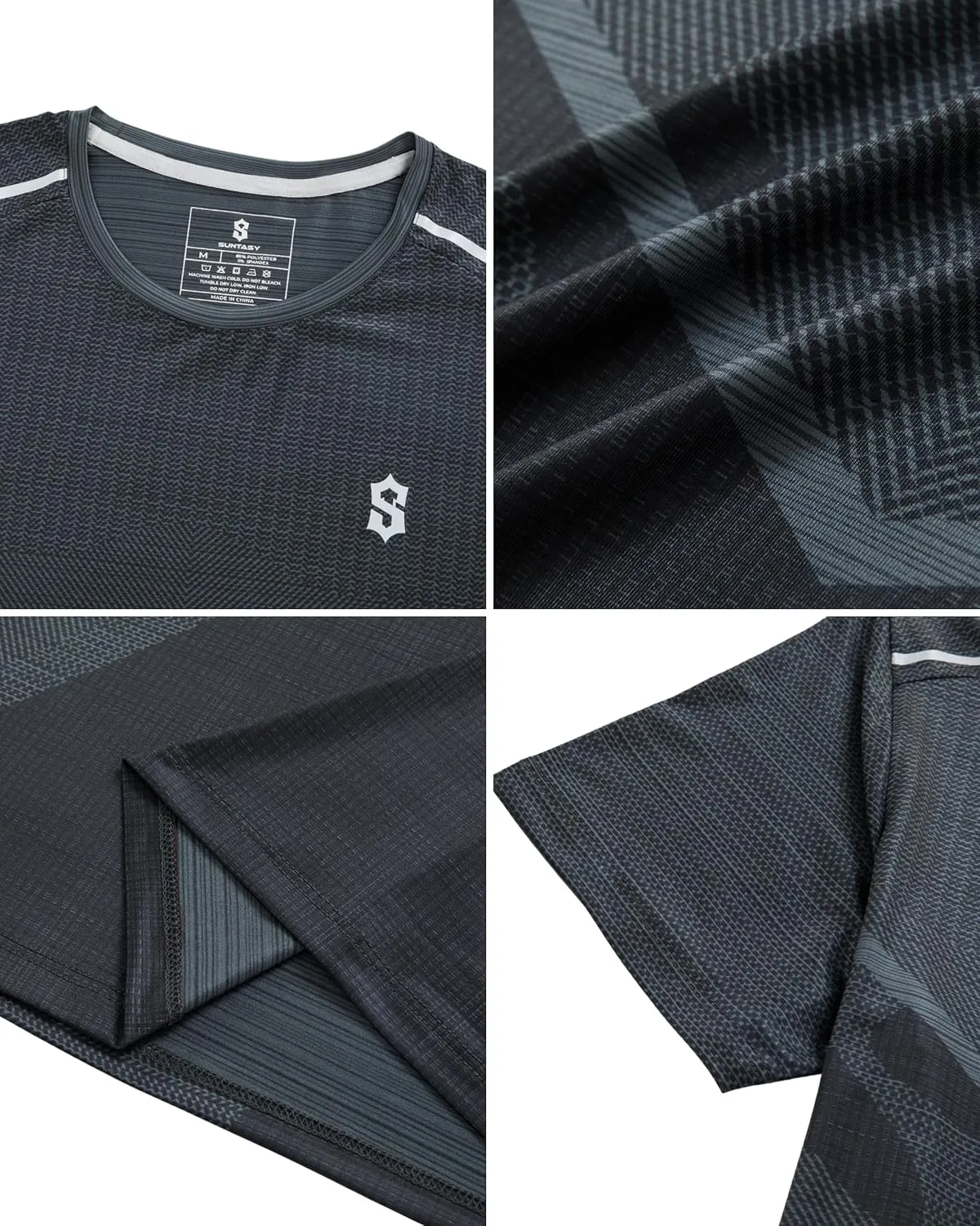 Men's Dry Fit Workout Shirts - Moisture-Wicking, Quick-Dry, 4-Way Stretch Premium Athletic Tees for Running & Sports