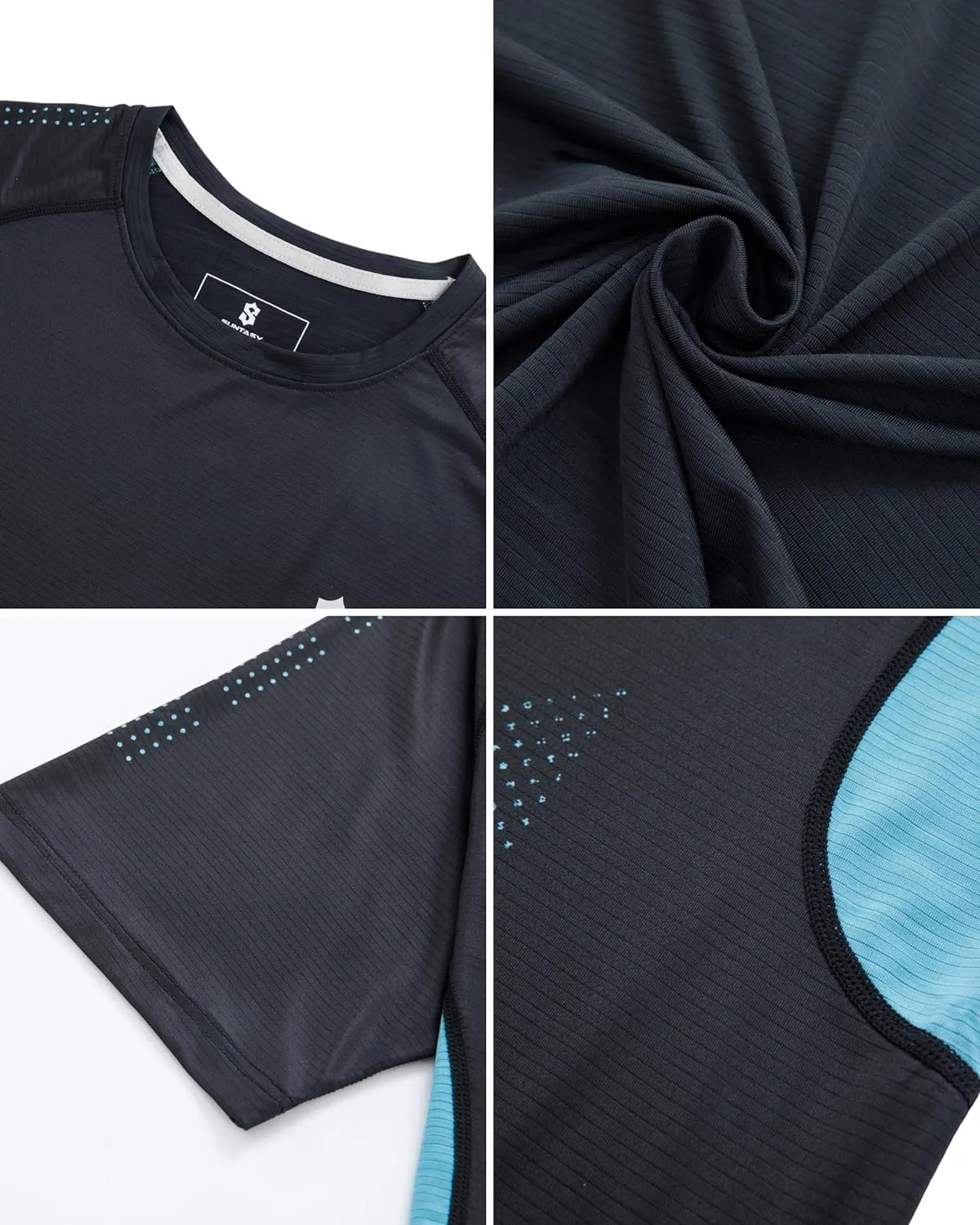 Men's Dry Fit Workout Shirts - Moisture-Wicking, Quick-Dry, 4-Way Stretch Premium Athletic Tees for Running & Sports