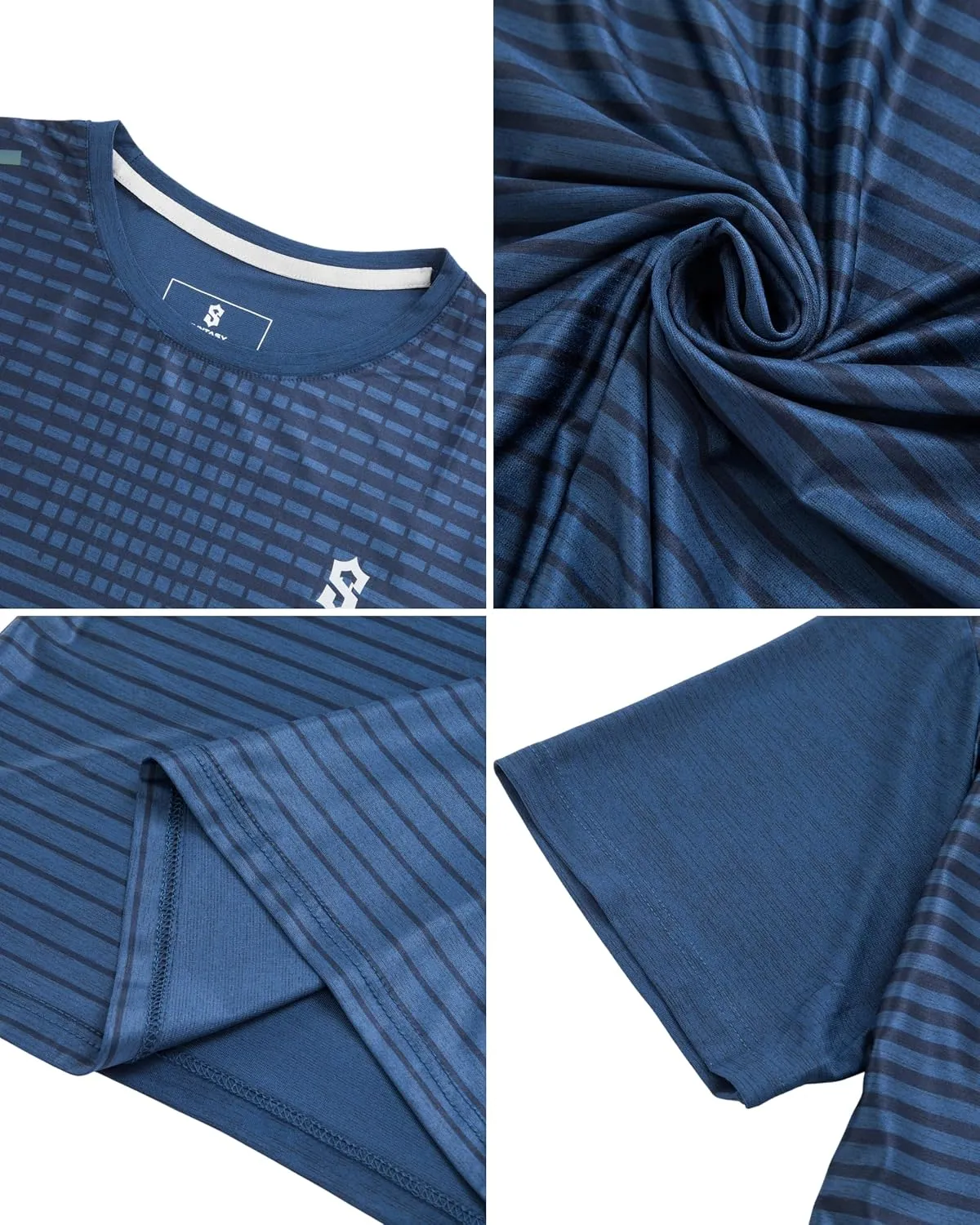 Men's Dry Fit Workout Shirts - Moisture-Wicking, Quick-Dry, 4-Way Stretch Premium Athletic Tees for Running & Sports