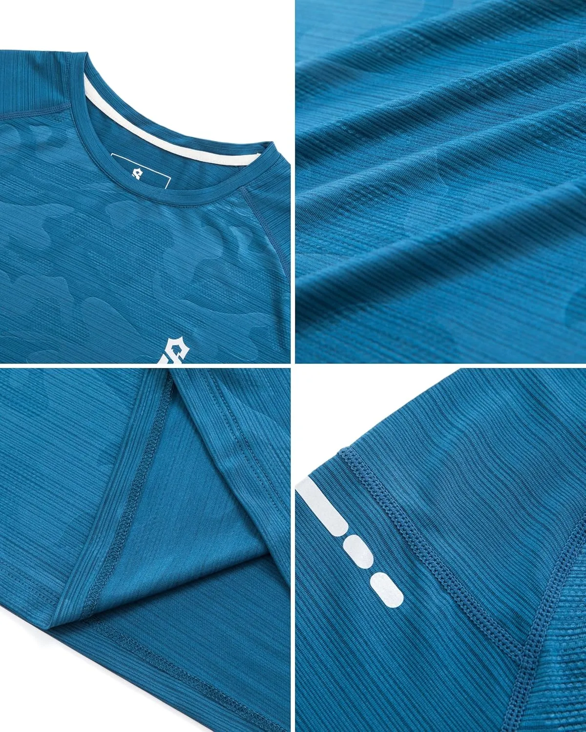 Men's Dry Fit Workout Shirts - Moisture-Wicking, Quick-Dry, 4-Way Stretch Premium Athletic Tees for Running & Sports