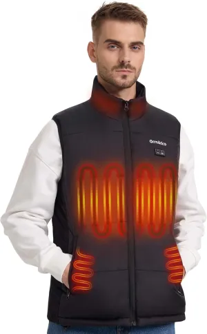 Men's Heated Golf Vest with Battery Pack - 7.4v Lightweight Heated Golf Jacket for Mens, Comfortable and Flexible