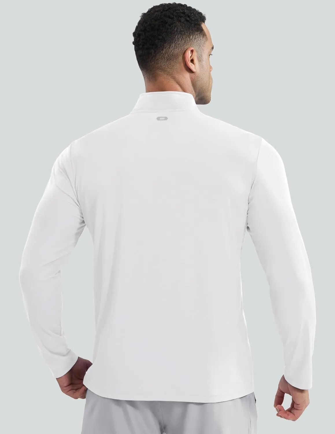 MIER Mens Quarter Zip Pullover Dry Fit Lightweight 1/4 Zip Long Sleeve Shirts for Athletic Running Golf Hiking, UPF 50 
