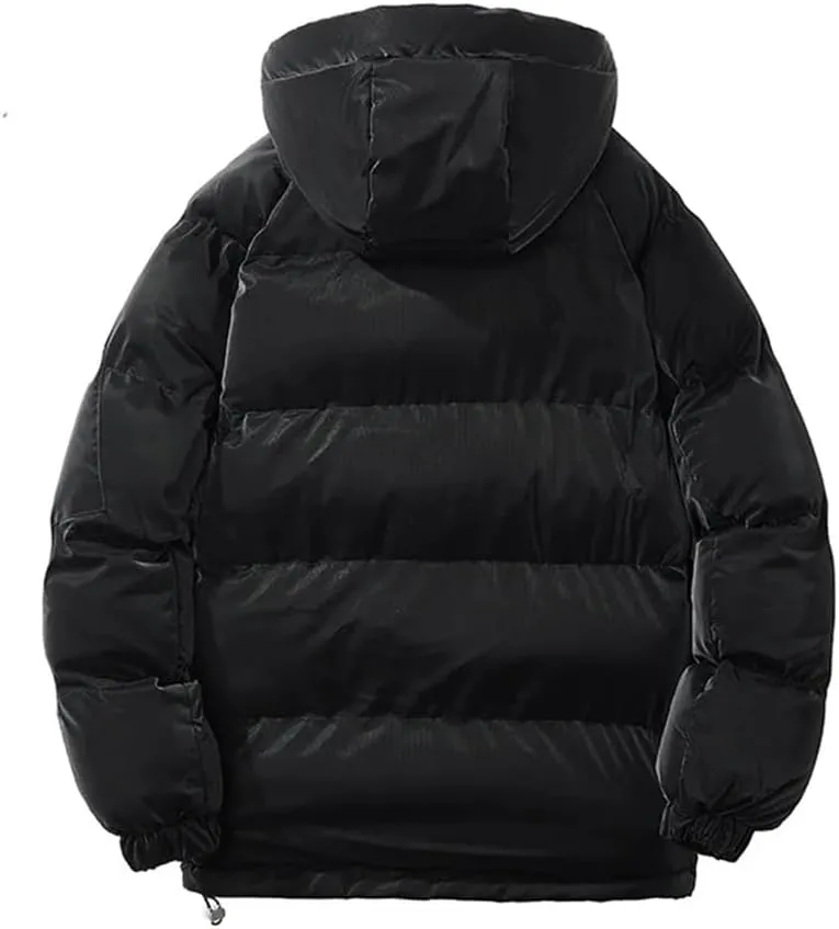 Niiyyjj Winter Warm Thick Puffer Parkas Coat Men Hooded Jackets Mens Casual Cotton Padded Jacket