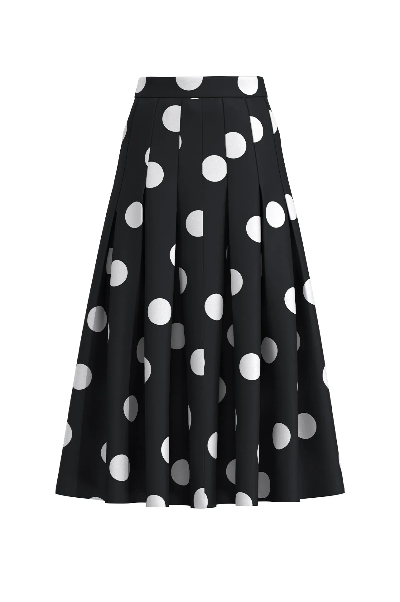 POLKA DOTY PRINT SKIRT