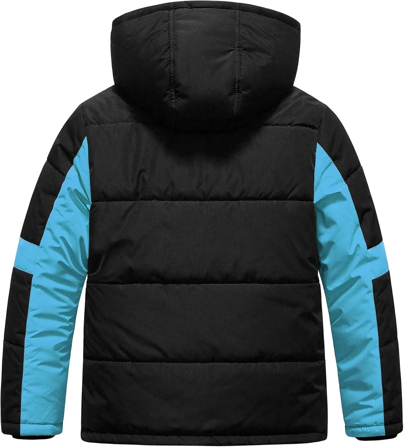 Pursky Boy's Warm Winter Coat Water Resistant Sherpa Outerwear Puffer Jackets With Removable Furry Hood